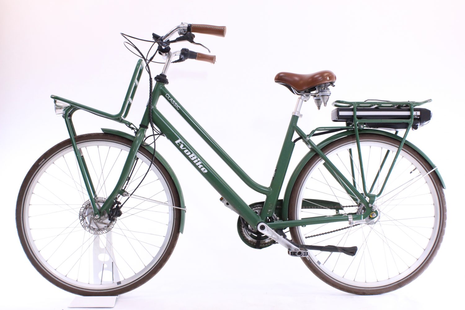 EvoBike Classic-7 250W 2022 - Olivgrön, Dam - Image 16